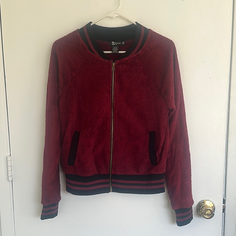 Forever 21 Red Fleece Jacket